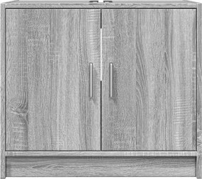 vidaXL Ντουλάπι Νιπτήρα Grey Sonoma 63x29x55 εκ. Επεξεργασμένο Ξύλο