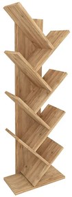 Βιβλιοθήκη Milton Megapap χρώμα pine oak 44x22x121εκ.