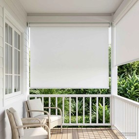 vidaXL Ρολό Κουρτίνα UV Προστασία Λευκό 60 x 230 cm Πολυεστέρας