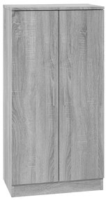 vidaXL Παπουτσοθήκη Γκρι Sonoma 55x35x108 εκ. από Επεξεργασμένο Ξύλο