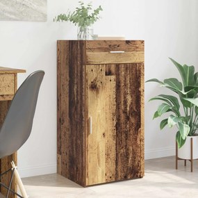 vidaXL Πλαϊνό γραφείο Παλαιό ξύλο 45 x 42,5 x 93 εκ.