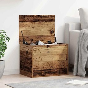 vidaXL Κουτί αποθήκευσης Παλαιό ξύλο 60 x 42 x 46 cm
