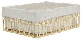 Καλάθι Αποθήκευσης Και Οργάνωσης Nest Μπεζ 36x27x13cm Estia 02-28008