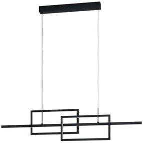 Φωτιστικό Οροφής - Ράγα 39797 Puebla Led L-1150 Black Eglo Metal, Plastic