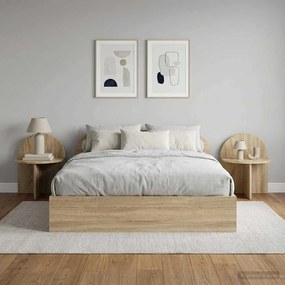 vidaXL Κομοδίνο 2 τμχ. Sonoma Δρυς 40 x 35,5 x 45,5 εκ.