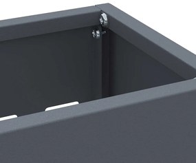 vidaXL Σχέδιο & βάση αποθήκευσης Ανθρακί 28 x 12 x 41 εκ Ατσάλι