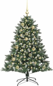 vidaXL Τεχνητό Χριστουγεννιάτικο Δέντρο με 150 LED Πράσινο 120 cm