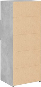 vidaXL Ντουλάπι Γκρι Σκυρ. 50x42,5x124 εκ. από Επεξεργασμένο Ξύλο