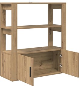 vidaXL Πλαϊνό γραφείο artisan δρυς 30 x 80 x 90 εκ Επεξεργασμένο ξύλο