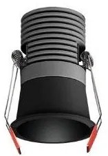 Χωνευτό Φωτιστικό Οροφής Πάνελ LED 3W IP44 38 μοίρες 3000K ΦOS_ME-05-00313-2-Μαύρο 05-00313-2
