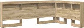 vidaXL Κεφαλάρι Αποθήκης με ράφι Δρύς Sonoma 120 cm Επεξεργασμένο ξύλο