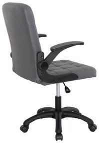 ΚΑΡΕΚΛΑ ΓΡΑΦΕΙΟΥ PORTIMA  ΓΚΡΙ PVC-ΜΑΥΡΟΣ NYLON ΣΚΕΛΕΤΟΣ &amp; ΒΑΣΗ 69x53x98Υεκ