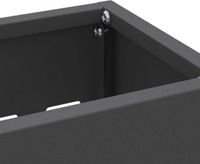 vidaXL Σχέδιο &amp; βάση αποθήκευσης Μαύρο 28 x 12 x 41 εκ Ατσάλι