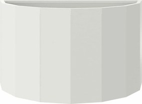 vidaXL Γλάστρα Λευκό 60 x 30 x 35 εκ Ατσάλι