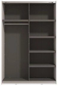Ντουλάπα Gard 150 OG με Καθρέφτη Λευκό 146x61x218 εκ. 146x61x218 εκ.