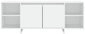 Έπιπλο Τηλεόρασης Λευκό 130 x 35 x 50 εκ. από Μοριοσανίδα - Λευκό