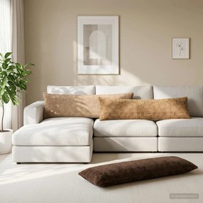 vidaXL Κάλυμμα Μαξιλαριού HOUTEN Κρεμ 40 x 145 εκ.
