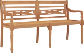vidaXL Παγκάκι Batavia 150 εκ. από Μασίφ Ξύλο Teak