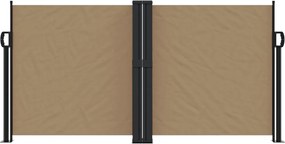 vidaXL Σκίαστρο Πλαϊνό Συρόμενο Taupe 120 x 600 εκ.