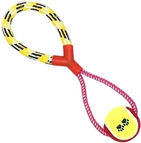 Παιχνίδι σκύλου σχοινί με μπάλα - 40cm - 12pcs - 550569