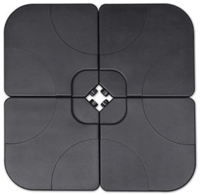 vidaXL Ομπρέλα Κήπου Λευκή από Αλουμίνιο με Φορητή Βάση