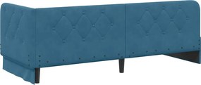 vidaXL Κρεβάτι Γωνίας Μπλε 80 x 200 cm Βελούδο
