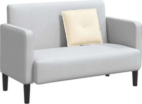 vidaXL Μαξιλάρι Πλάτης Κρεμ 50 x 45 εκ. Υφασμάτινο Κορντουρά