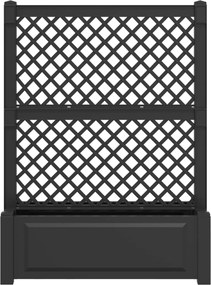 vidaXL Μεγάλη Γλάστρα με Δίχτυ Ανθρακί 99,5 x 43 x 133,5 PP