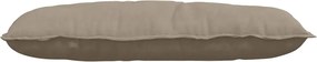 vidaXL Μαξιλάρι Πλάτης Taupe 100 x 50 cm Ύφασμα Μικροΐνας