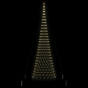 vidaXL LED Χριστουγεννιάτικο Δέντρο με βάση Θερμό λευκό 500 cm Μέταλλο
