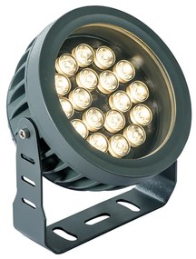 Προβολέας Εξ.Χώρου IP66 Led 18w 1980lm 3000K Beam Angle 25° D80xH:225mm Αλουμίνιο Ανθρακί Viokef Ermis 4205200