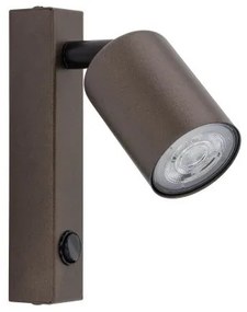 Απλίκα Φωτιστικό Τοίχου GU10 10W IP20 Top TK Lighting-4872-Καφέ 4872