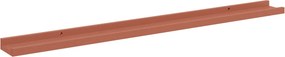 vidaXL Ράφι Τοίχου Επιτοίχιο 4 pcs Κόκκινο 100 x 9 x 3 cm
