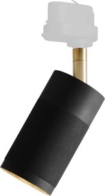 Σποτ Ράγας Patrone GU10 ⌀6cm Μαύρο με Μπρονζέ