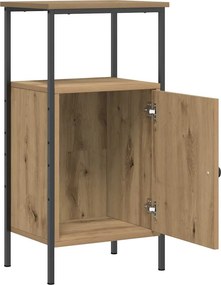 vidaXL Κομοδίνο τεχνίτης Δρυς 41x31x80 εκ. από Επεξεργασμένο Ξύλο