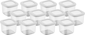 Storage Box Set (12 Pieces) BNMPOLYWS12-5 White