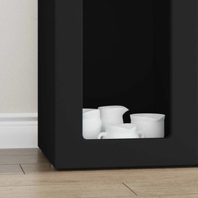 VidaXL Πλαϊνό γραφείο ELST Μαύρο 59 x 35 x 100,5 εκ Επεξεργασμένο Ξύλο