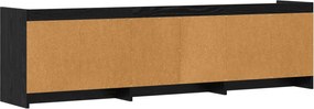 vidaXL Ντουλάπι TV 168 x 33 x 47 εκ. Μαύρη Δρυς Επεξεργασμένο Ξύλο