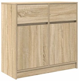 vidaXL Συρταριέρα με Συρτάρια Sonoma Δρυς 80x34x76 εκ. από Επεξ. Ξύλο
