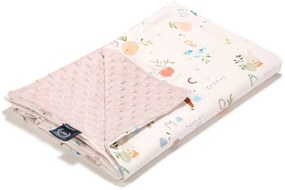 Κουβέρτα Minky Αγκαλιάς (80x100) La Millou ABC Fruits Smoke Rose