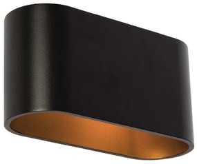 Φωτιστικό Τοίχου - Απλίκα Black-Gold VK/03128WA/BGD VKLed Aluminium