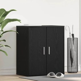 vidaXL Ντουλάπα για Παπούτσια σε Μαύρο Δρυς 60x35x70 εκ. από Επεξεργασμένο Ξύλο