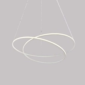 Φωτιστικό Οροφής Glem/60B 2376 Φ60x45/90cm 50W White Sikrea Aluminum,Acrylic