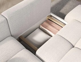 Γωνιακός Καναπές Vitalo-Λευκό-Αριστερή