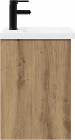 vidaXL Μονάδα μπάνιου με βρύση Artisan Δρυς 42 x 40 x 74,5 εκ