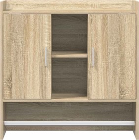 vidaXL Ράφι Τοίχου Επιτοίχιο Sonoma Δρυς 80 x 36 x 80 εκ