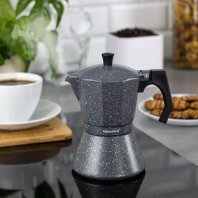 Προϊόν χωρίς συσκευασία: Καφετιέρα Espresso Xειρός Klausberg KB 7298, 12 φλιτζανιών, 600 ml, Επαγωγή, Γκρι
