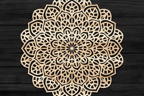 Σετ των 2 Intra απο ξύλο plywood 3mm-4mm πάχος 3D Mandala για Cricut Δίασταση 30x30 cm INTRAFABR-74286147