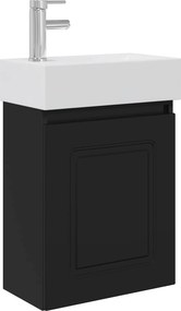 VidaXL Μονάδα μπάνιου με βρύση Μαύρο 45,5 x 22,5 x 84 εκ