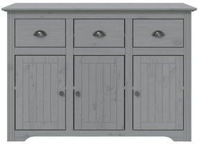 vidaXL Μπουφές BODO Γκρι 115,5x44x80 εκ. από Μασίφ Ξύλο Πεύκου